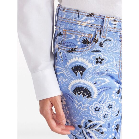 Etro Women Printed Denim Jeans